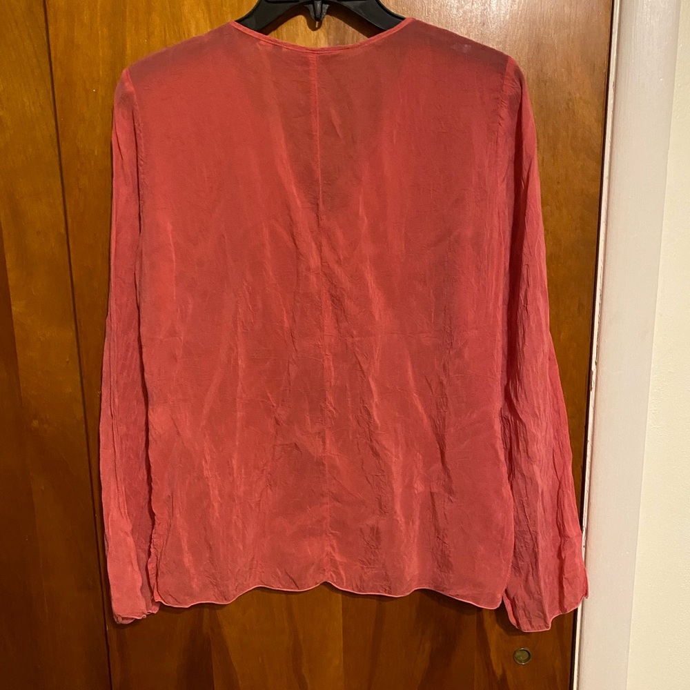Johnny Was Coral Boho Long Sleeve Embroidered Blouse Women’s Medium. - Picture 2 of 7